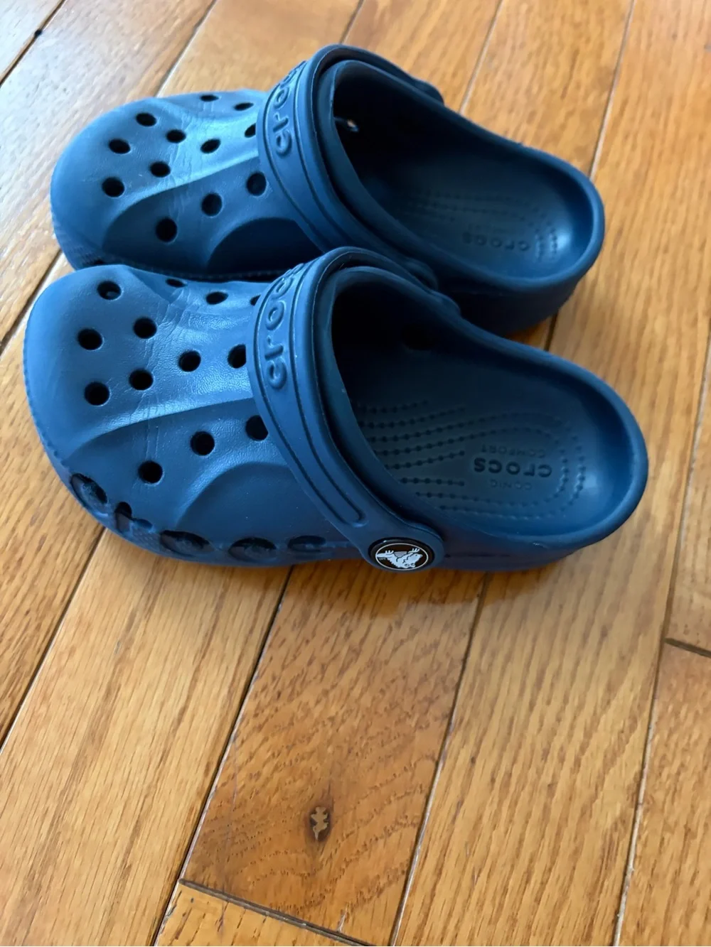 CROCS Kids Classic Clogs in Navy Blue